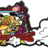 The Flintstones - Group Shot - Driving Enamel Pin