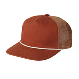 Brushed Cotton Rope Trucker Hat