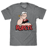 Retro Popeye T-Shirt - Graphite Gray Heather