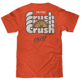 Orange Crush Soda Front and Back Print T-Shirt - Orange Heather