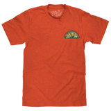 Orange Crush Soda Front and Back Print T-Shirt - Orange Heather