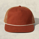 Brushed Cotton Rope Trucker Hat