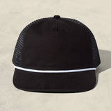 Brushed Cotton Rope Trucker Hat