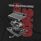 Atari 2600 Classic Console Schematic T-Shirt