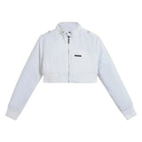 Women's Members Only® Mini Cropped Racer Jacket