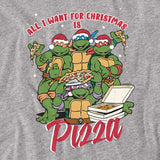 Teenage Mutant Ninja Turtles Christmas Pizza T-Shirt