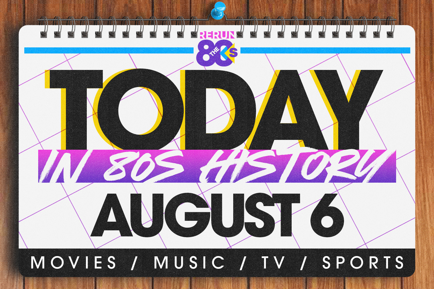 Today in 80s History - August 6 in the 80s
