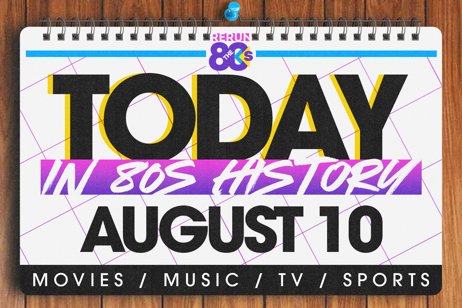 Today in 80s History - August 10 in the 80s