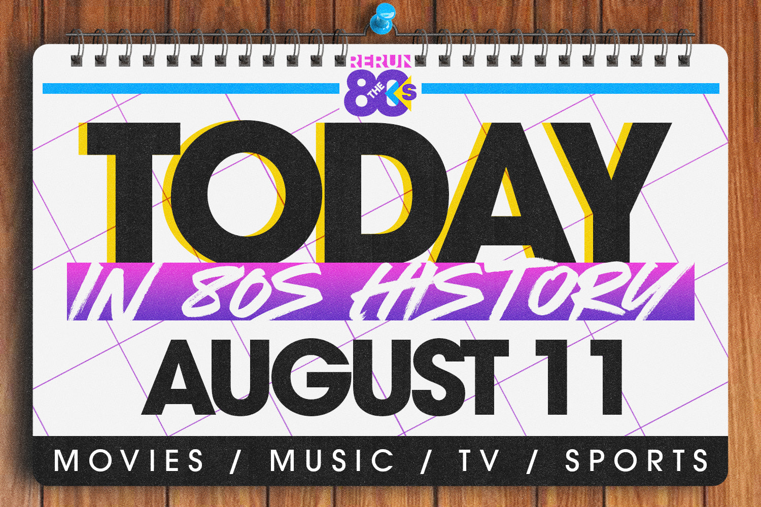 Today in 80s History - August 11 in the 80s