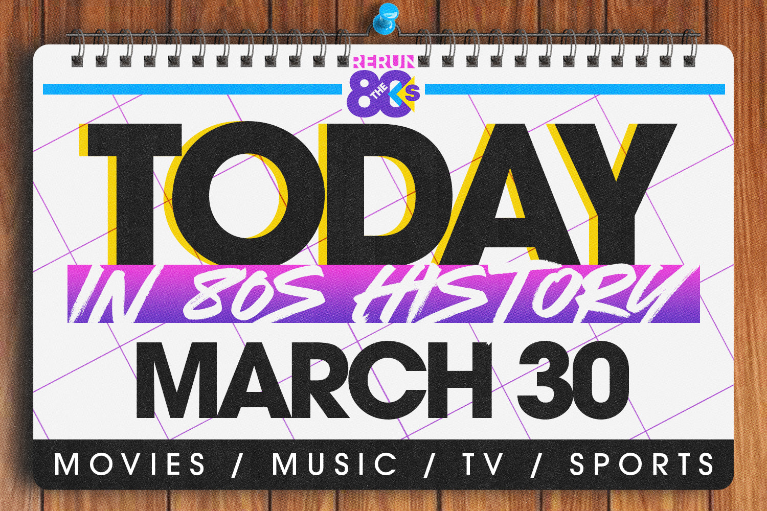 Today in 80s History - March 30 in the 80s