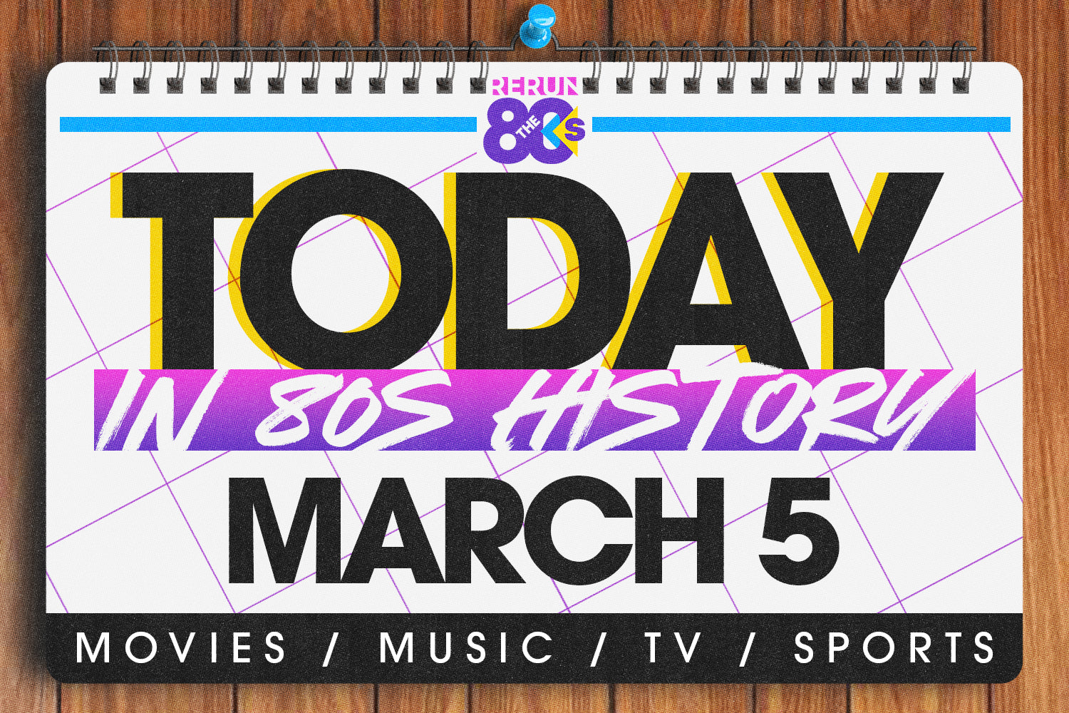 Today in 80s History - March 5 in the 80s
