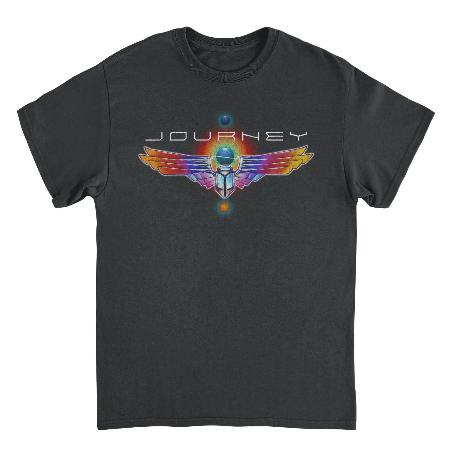 Journey Journey Logo Distress Scarab Black T-Shirt