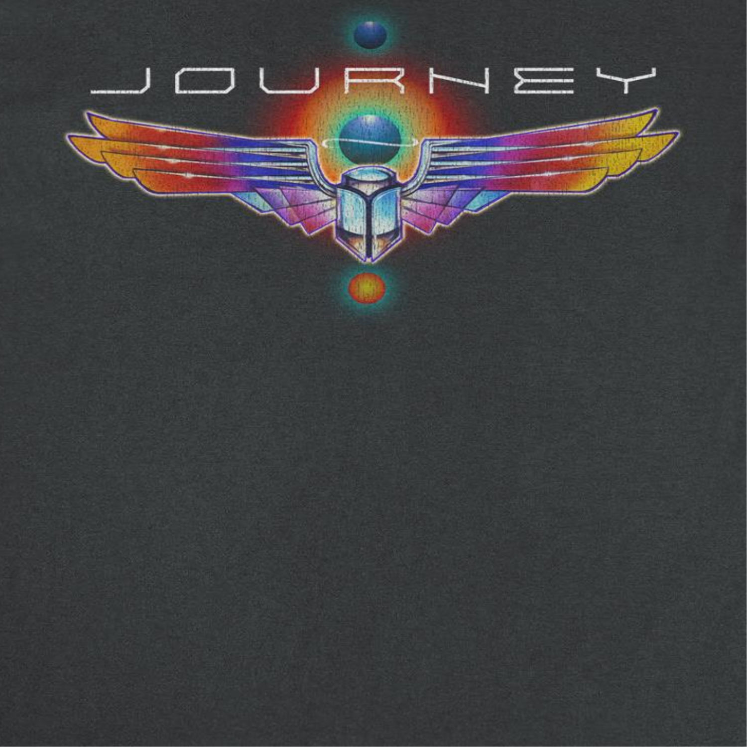 Journey Journey Logo Distress Scarab Black T-Shirt