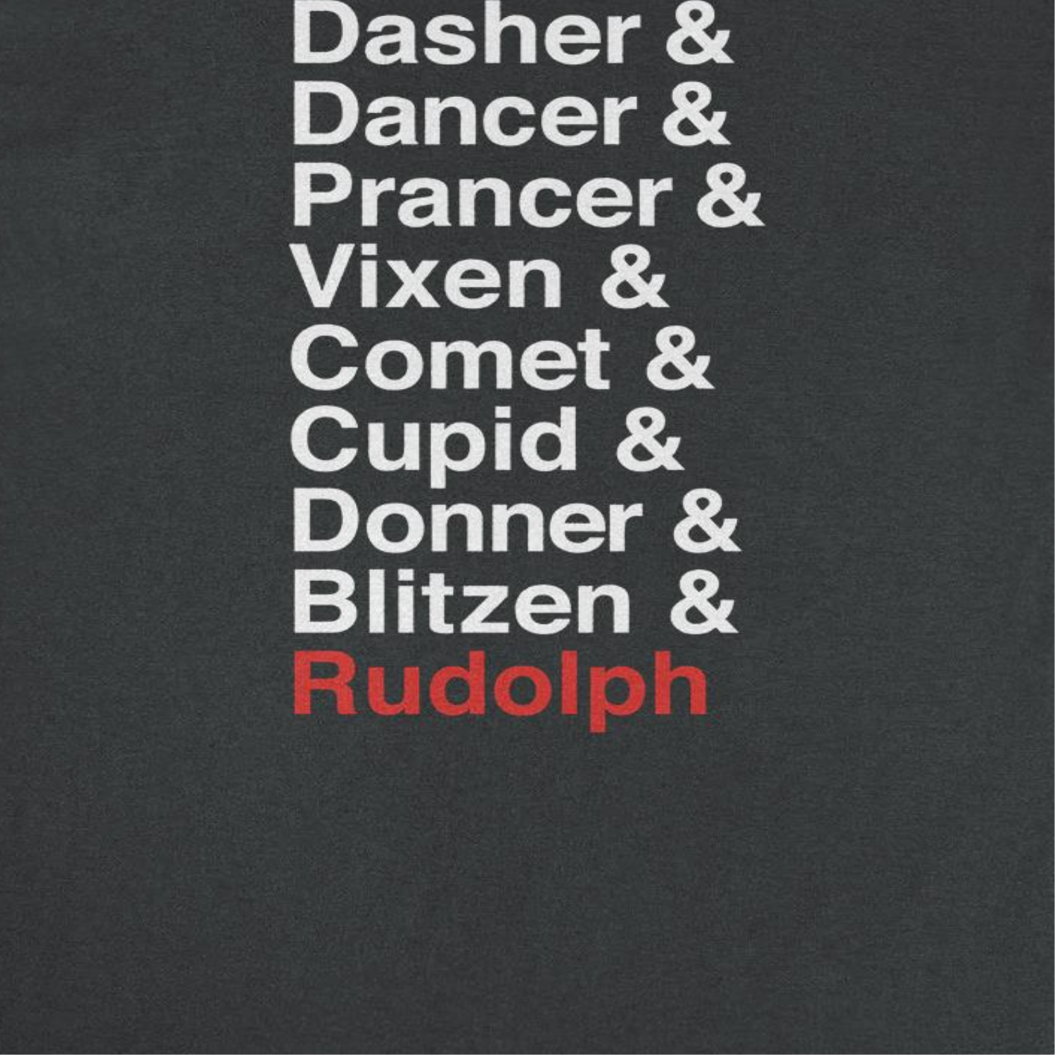 Reindeer Names Retro Christmas Shirt