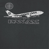 Pan Am Plane Take Off Distressed Black T-Shirt