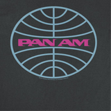 Pan Am Logo Pale Blue and Lavender Black T-Shirt