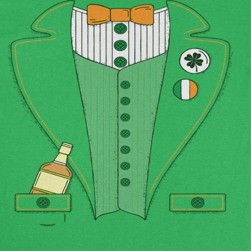 St. Patricks Day Irish Leprechaun Suit T-Shirt