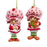 Strawberry Shortcake Holding Strawberries Ornament 3.5"
