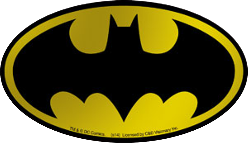 Batman - Gold Foil Classic Symbol Logo Sticker