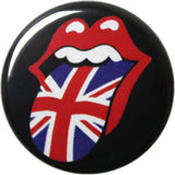 Rolling Stones UK Flag Tongue Pin-on Button