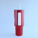 Coca Cola Enjoy Logo 40oz Stainless Steel Tumbler w Handle