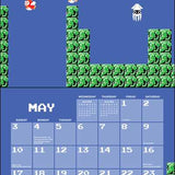 Super Mario Bros. 8-Bit Retro 2026 Wall Calendar by Nintendo