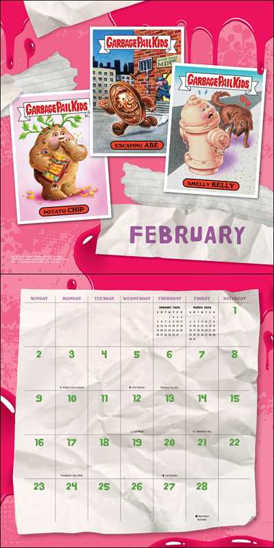 Garbage Pail Kids 2025 Wall Calendar by The Topps Company