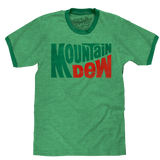 Vintage Mt Dew Ringer T-Shirt - Green