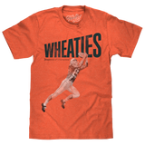 Wheaties Breakfast of Champions Football Player T-Shirt - Orange