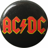 AC/DC - Red & Yellow Logo Pin-on Button