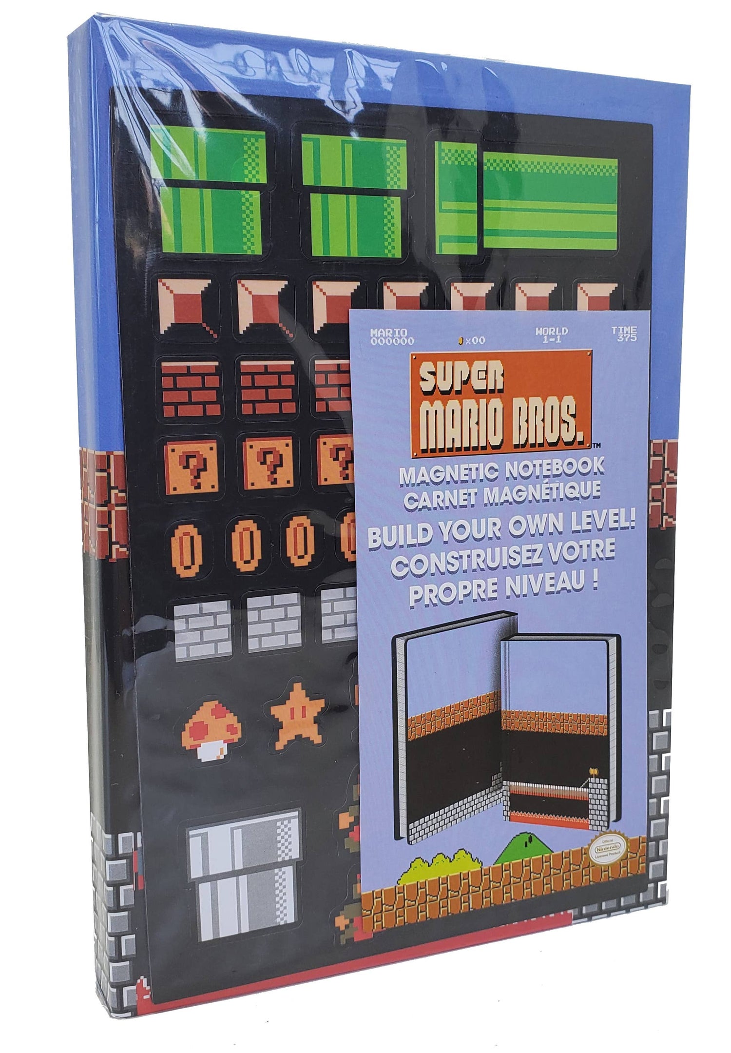 Super Mario Bros Level Build Magnetic Notebook