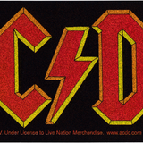 AC/DC Glittery Logo Sticker