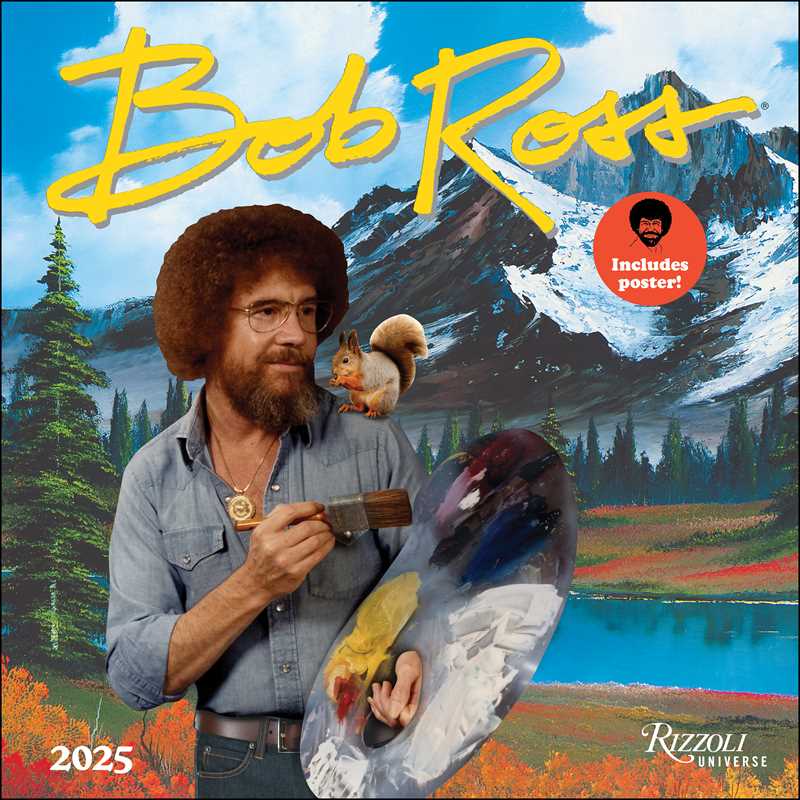 Bob Ross 2025 Wall Calendar by Bob  Ross