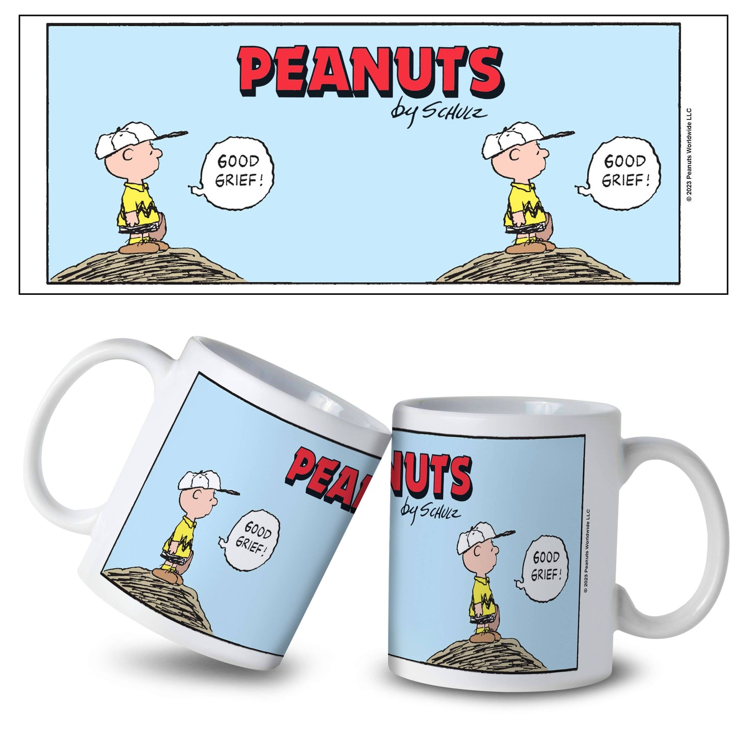 Peanuts - Charlie Brown Baseball Good Grief Mug