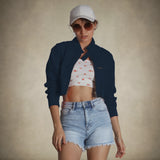 Members Only® Women's Mini Cropped Racer Jacket