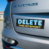 DELETE The Internet Bumper Sticker