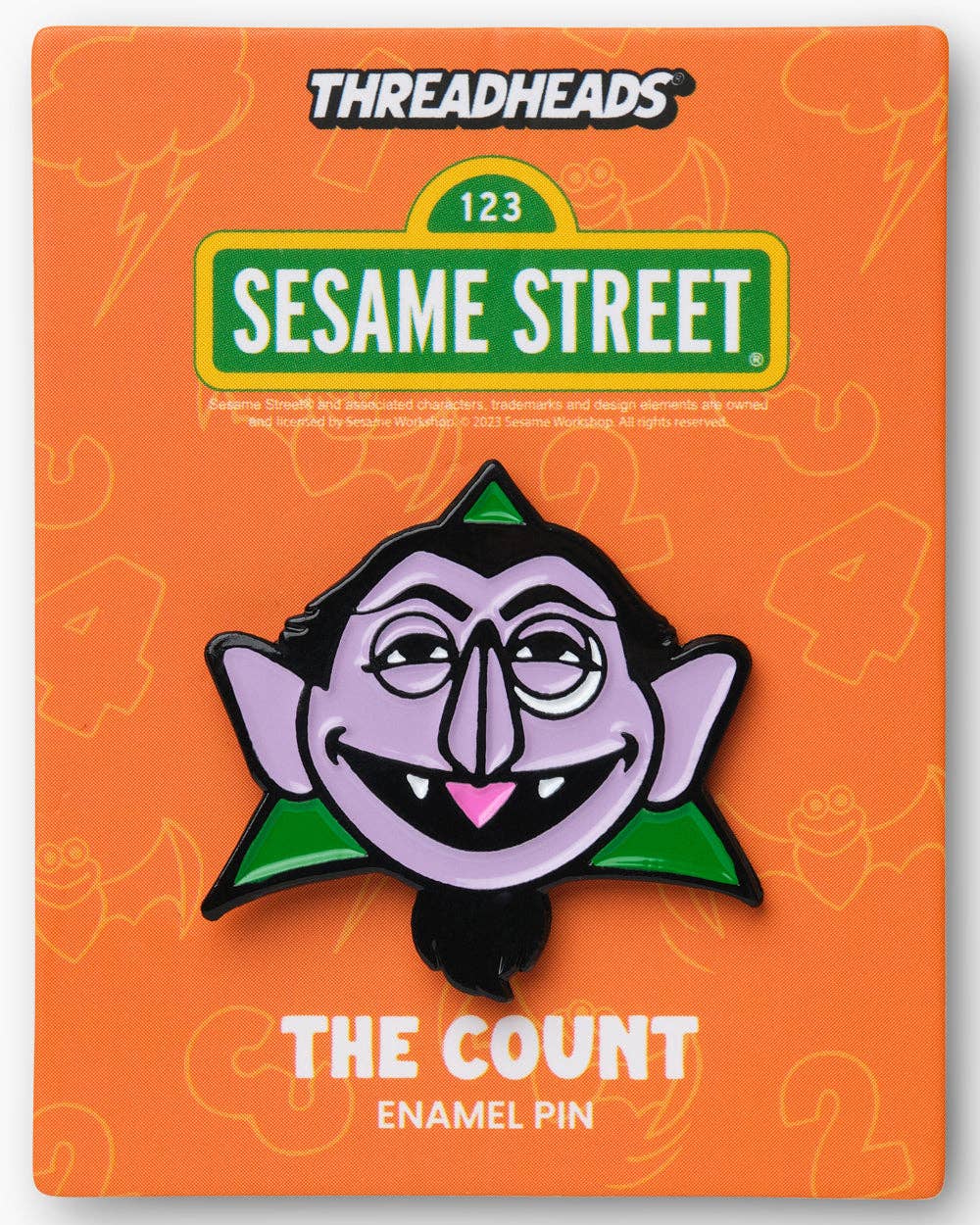 The Count Enamel Pin