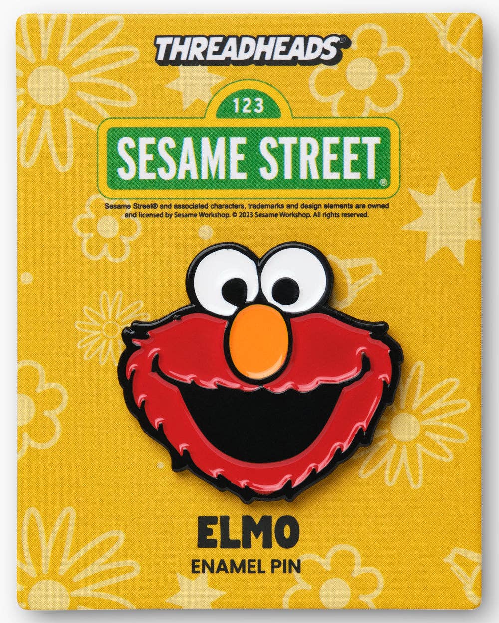 Elmo Face Enamel Pin