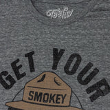 Smokey Bear Get Your Smokey On T-Shirt - Gray