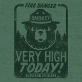 Smokey Bear "Fire Danger Very High Today" T-Shirt