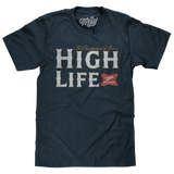Miller High Life Champagne of Beers T-Shirt - Heather Navy Blue