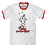 Trix are for Kids! Ringer T-Shirt - White and Red