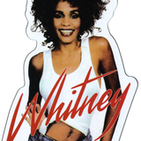 Whitney Houston - Standing Behind Logo Sticker