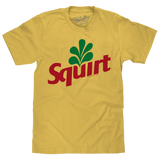 Squirt Grapefruit Soda Logo Banana Yellow graphic t-shirt