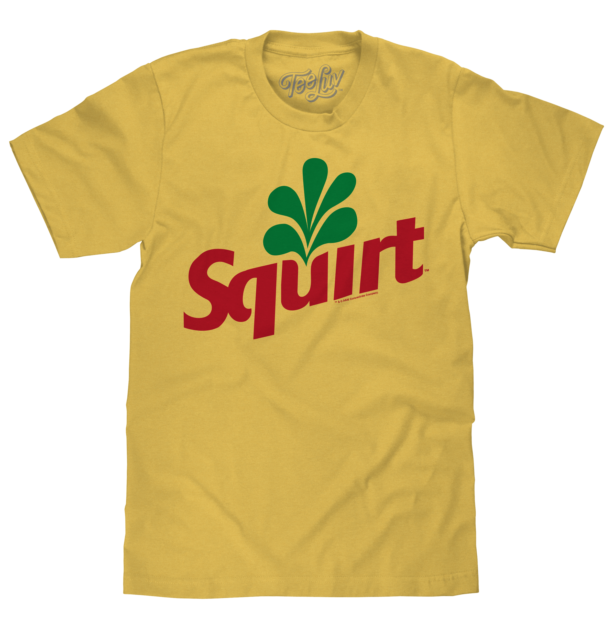 Squirt Grapefruit Soda Logo Banana Yellow graphic t-shirt