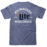 Miller Lite Milwaukee Wisconsin T-Shirt - Blue