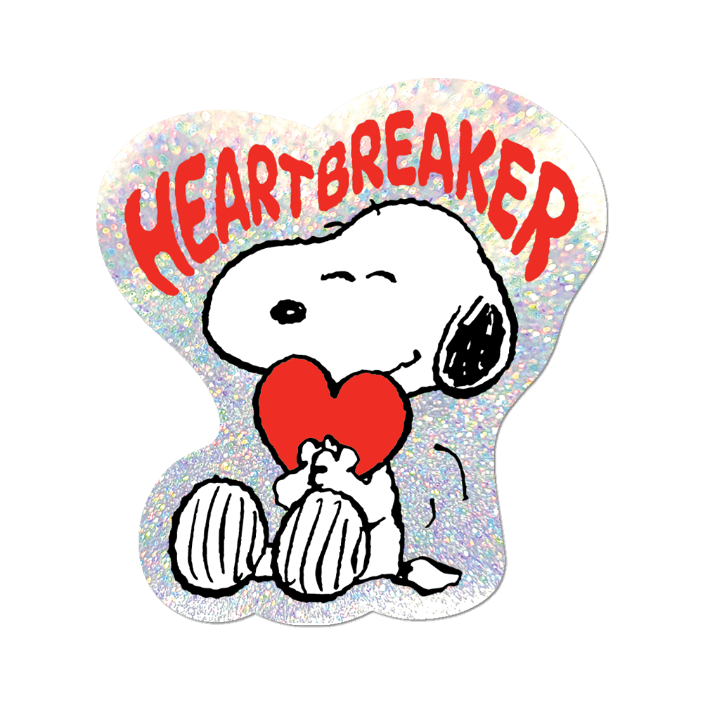 Heartbreaker / Valentine by Snoopy - Die-Cut Sticker