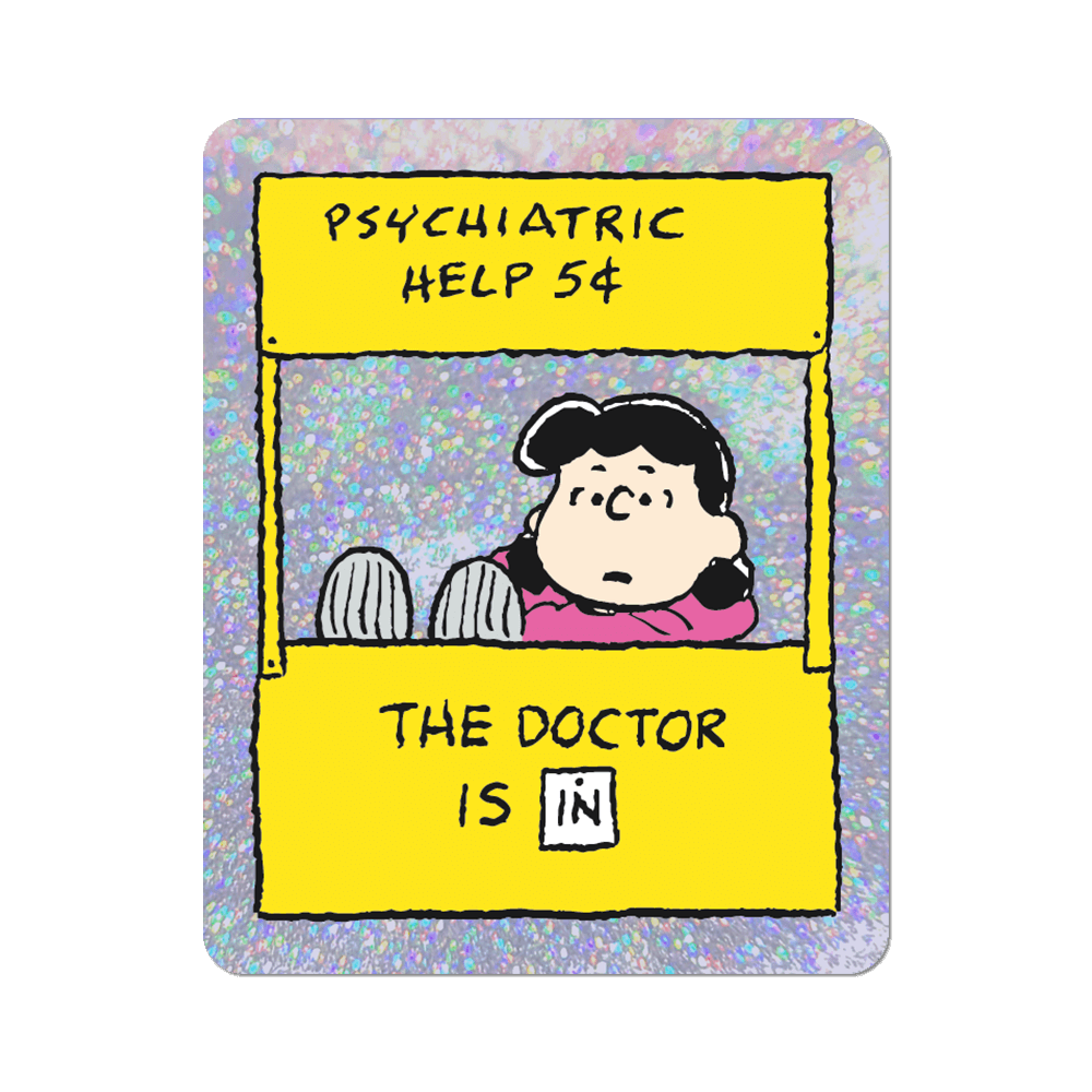 The Doctor is in by Peanuts - Die-Cut Sticker