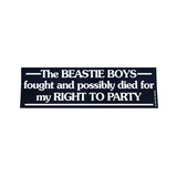 Beastie Boys Bumper Sticker