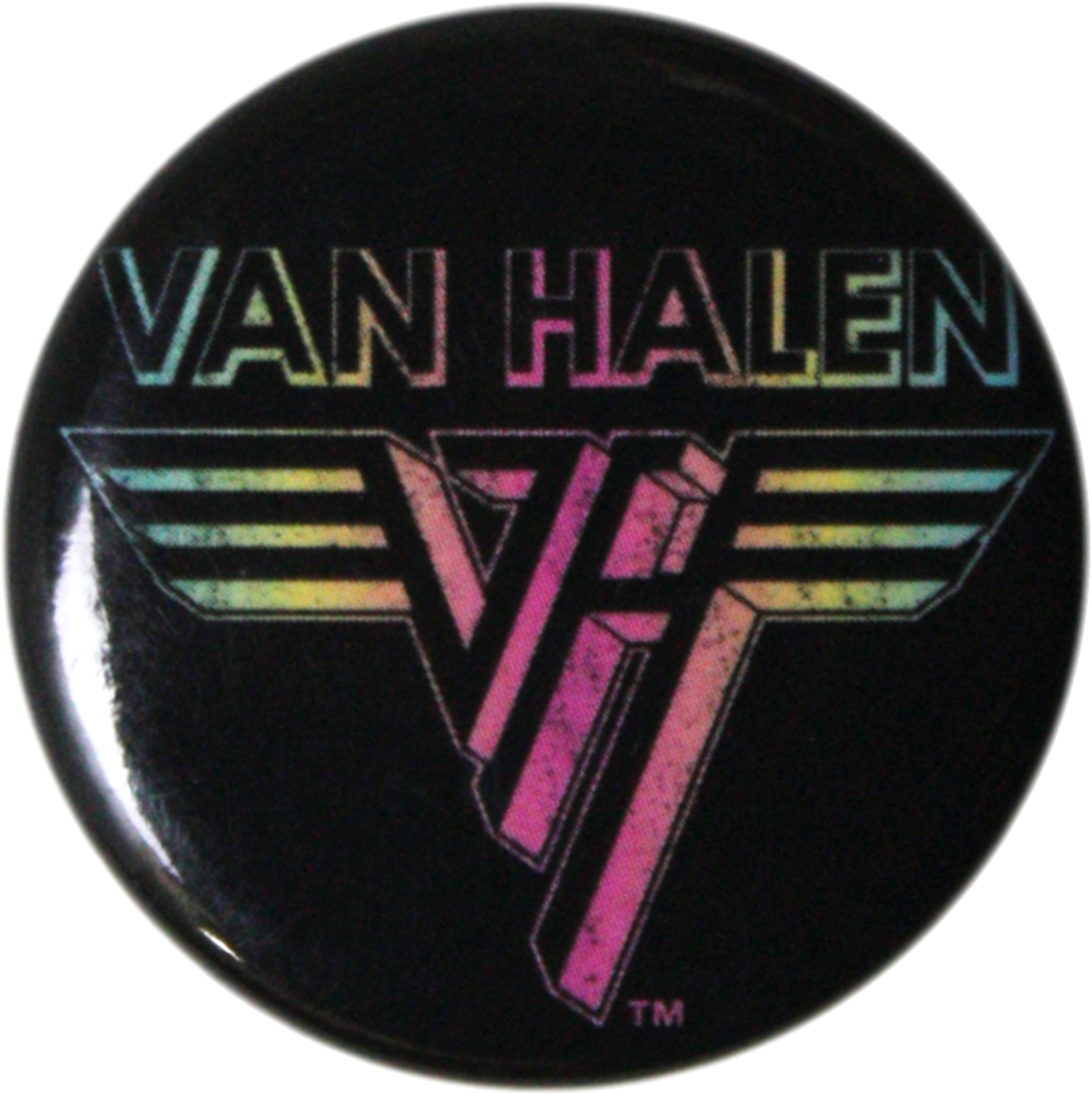 Van Halen - Rainbow Logo Pin-on Button